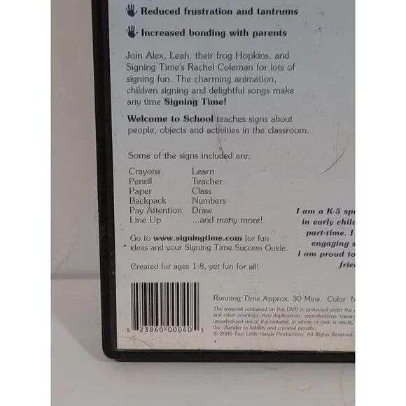 Signing Time! Vol. 13 Welcome To School DVD - Picture 7 of 10